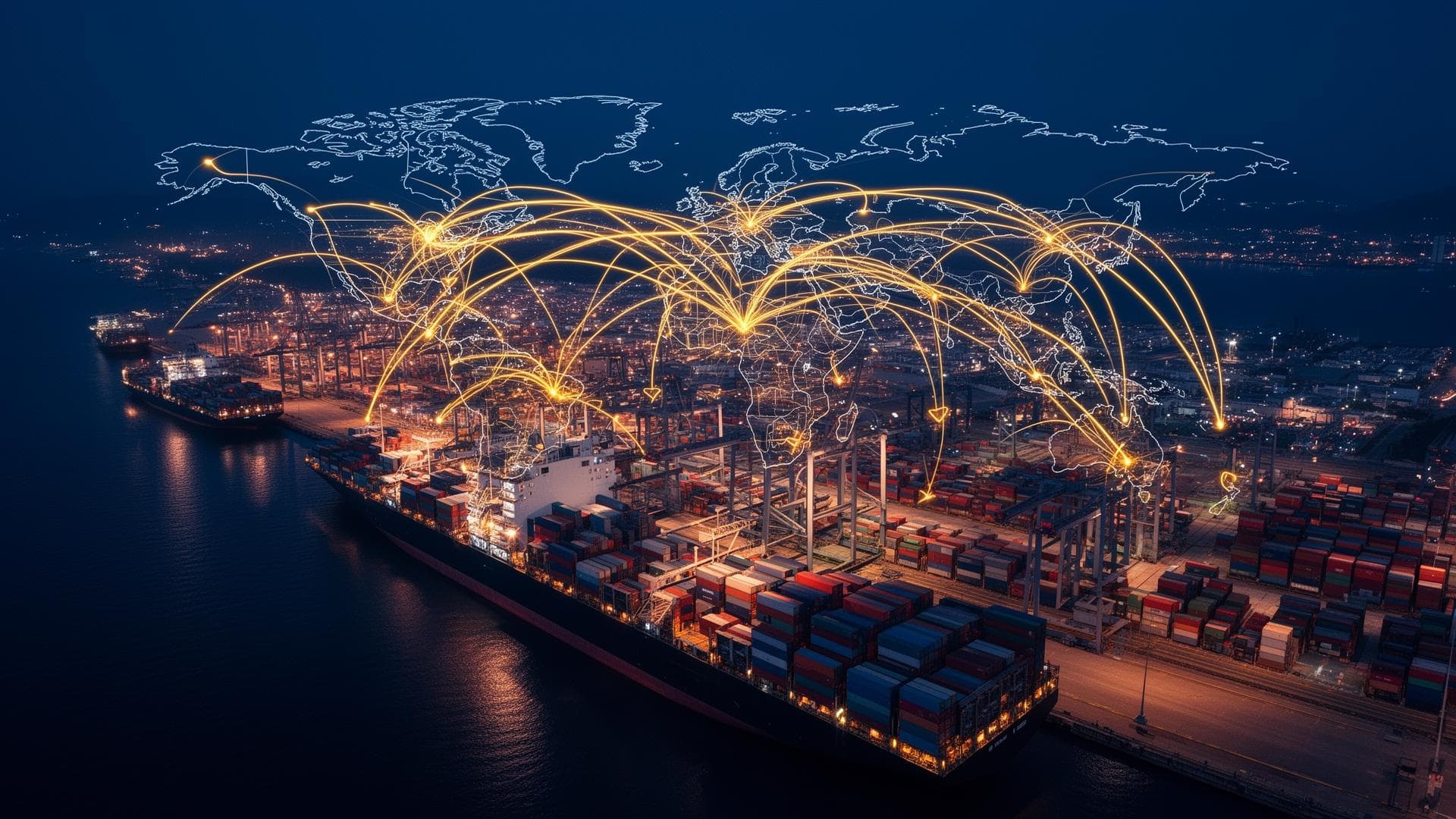 Global shipping port